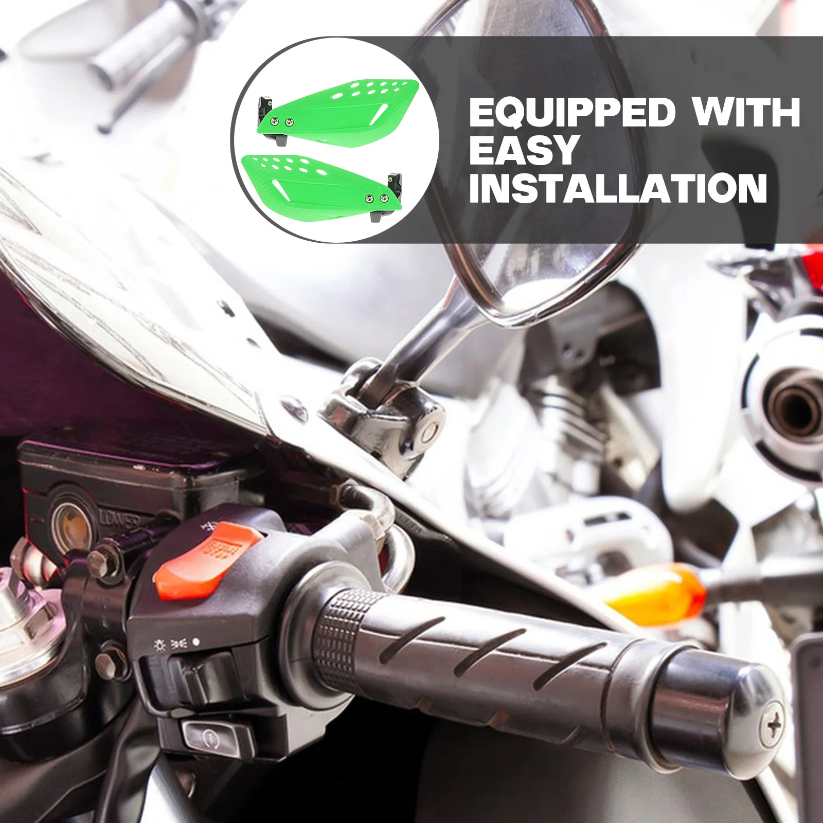 1Pair Universal Motorcycle Handguards High Strength Handlebar Protection Dirt Bike Atv Offroad All Weather Hand Guard
1Pair Universal Motorcycle Handguards High Strength Handlebar Protection Dirt Bike Atv Offroad All Weather Hand Guard