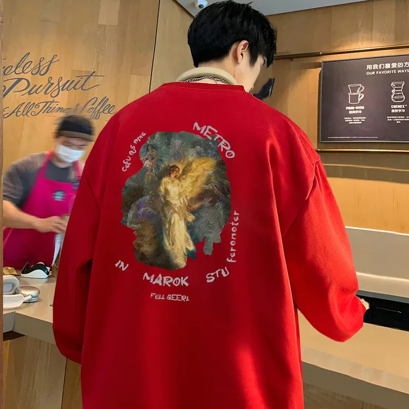 EBAIHUI American Casual Men's Sweatshirt Vintage Printed Male Long Sleeved Pullover Autumn and Winter Versatile Loose Tops
EBAIHUI American Casual Men's Sweatshirt Vintage Printed Male Long Sleeved Pullover Autumn and Winter Versatile Loose Tops