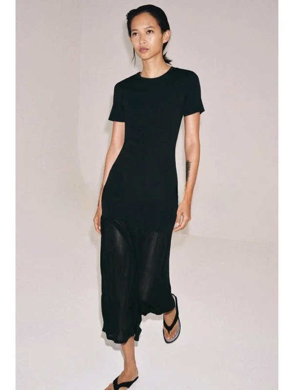 Summer Women's Long Knitted Dress round Neck Short Sleeve Splice Hollow out Mesh Midi Dress Casual Elegant Style Polyester
Summer Women's Long Knitted Dress round Neck Short Sleeve Splice Hollow out Mesh Midi Dress Casual Elegant Style Polyester