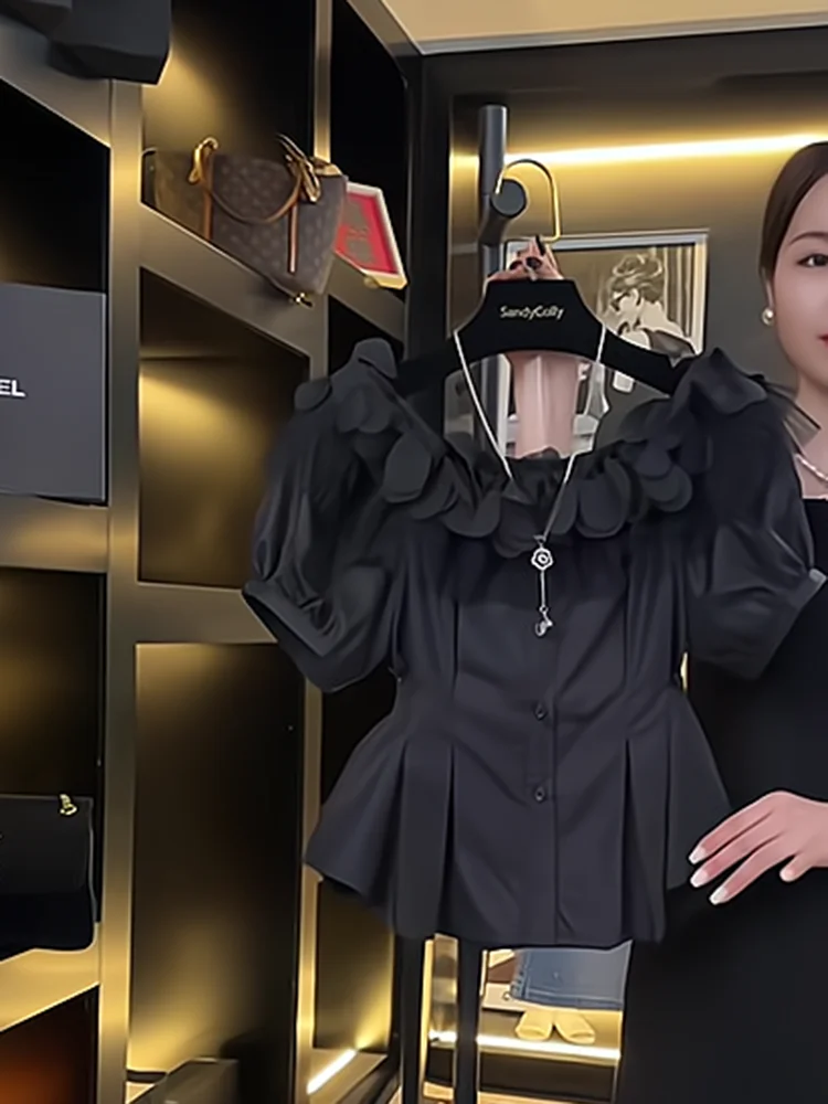 Ele Bla Floral One-oulder irt Women's Summer New Sle Pleated Waist-Cinching High-End Feel ort Top
Ele Bla Floral One-oulder irt Women's Summer New Sle Pleated Waist-Cinching High-End Feel ort Top