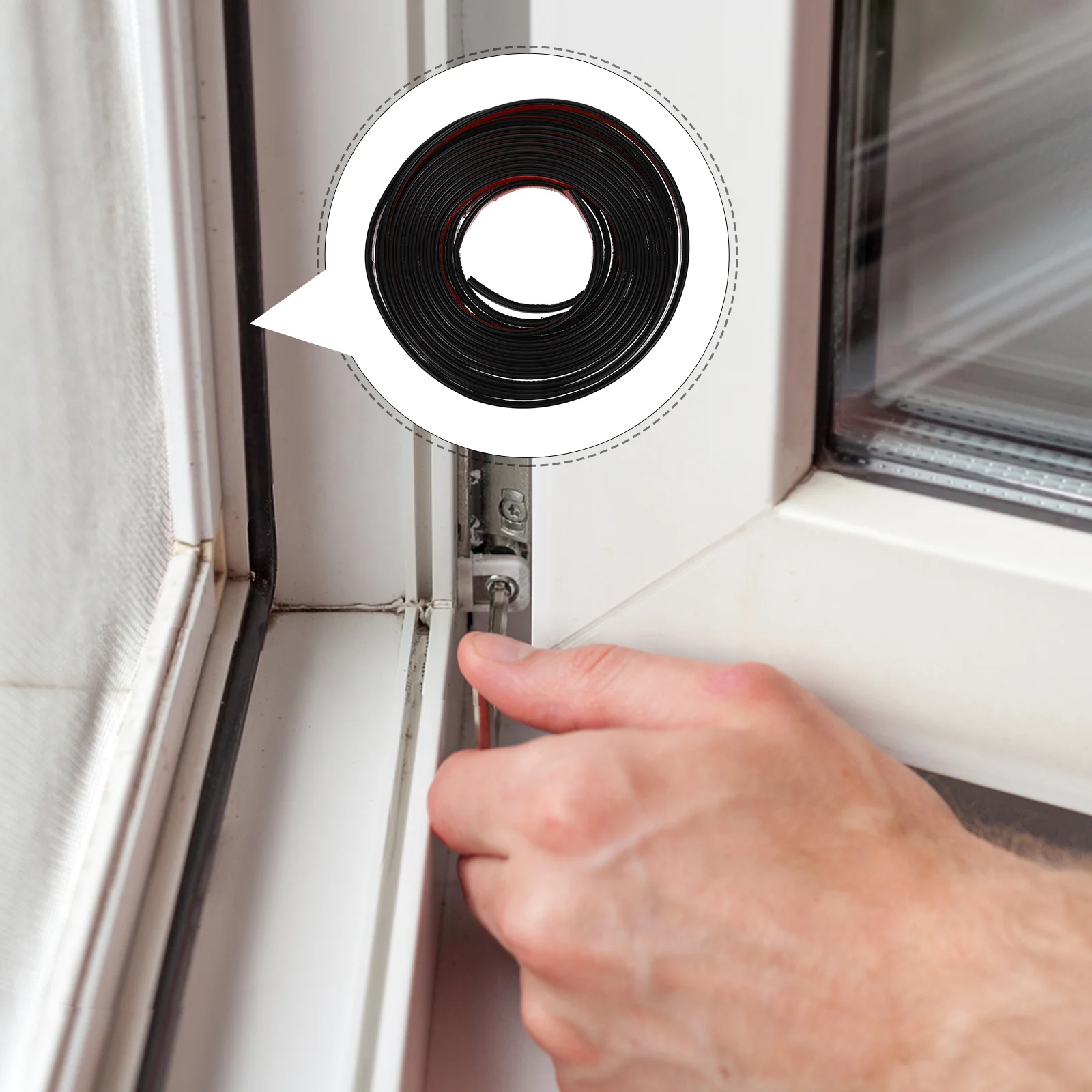 PVC Door Weather Stripping 5M Roll Self Adhesive Seal Strip for Exterior Doors Soundproofing Door Frame Gap Insulator Window
PVC Door Weather Stripping 5M Roll Self Adhesive Seal Strip for Exterior Doors Soundproofing Door Frame Gap Insulator Window