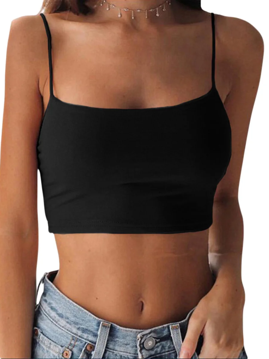 Women Sexy Sleeveless Crop Top Slim Low Chest Bar Black Short Camis Summer Hollow Back Wild Fashion Vintage Tank Tops Streetwear
Women Sexy Sleeveless Crop Top Slim Low Chest Bar Black Short Camis Summer Hollow Back Wild Fashion Vintage Tank Tops Streetwear