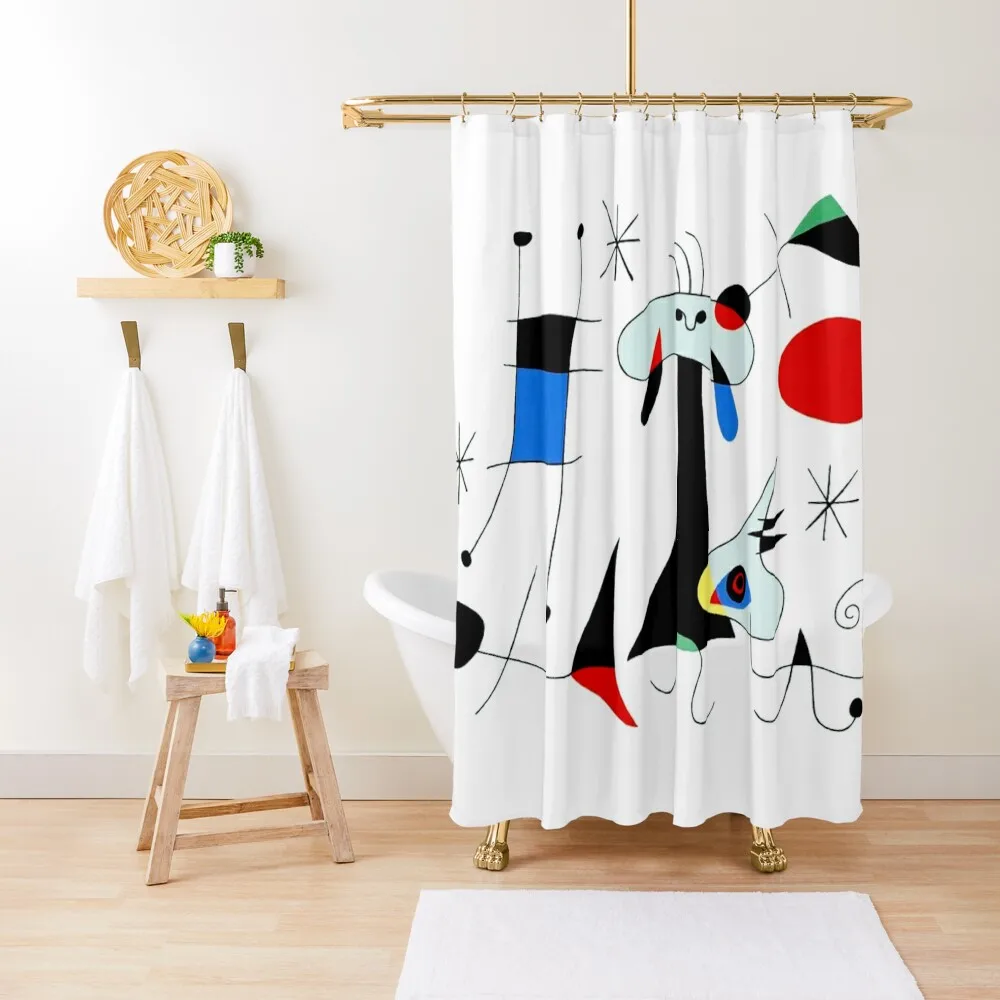 Joan Miró Abstract Surrealism Figure, Dogs, Birds Shower Curtain Shower For Bathrooms Luxury Bathroom Bathroom Accessory Curtain
Joan Miró Abstract Surrealism Figure, Dogs, Birds Shower Curtain Shower For Bathrooms Luxury Bathroom Bathroom Accessory Curtain