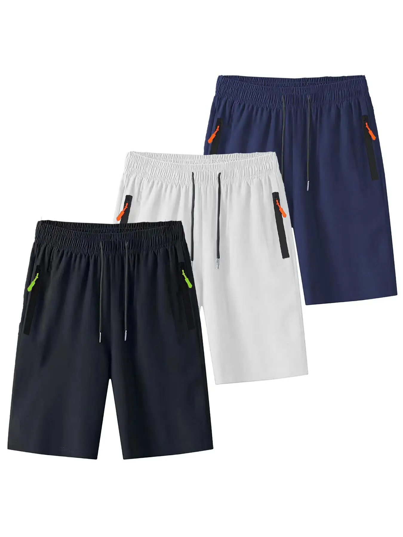 3PCS Men's Shorts Zipper Pocket High quality Shorts Basics Fashion Loose Gym Quick Dry Workout Jogging Oversize Shorts for Man
3PCS Men's Shorts Zipper Pocket High quality Shorts Basics Fashion Loose Gym Quick Dry Workout Jogging Oversize Shorts for Man