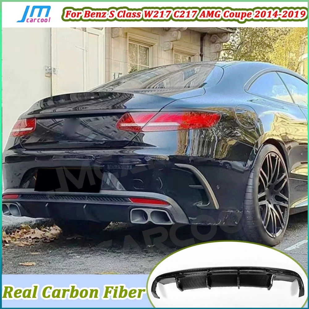 Carbon Fiber Rear Bumper Diffuser Spoiler for Benz S Class W217 C217 S63 S65 For AMG Coupe 2014-2019 Back Bumper Guard Protector
Carbon Fiber Rear Bumper Diffuser Spoiler for Benz S Class W217 C217 S63 S65 For AMG Coupe 2014-2019 Back Bumper Guard Protector