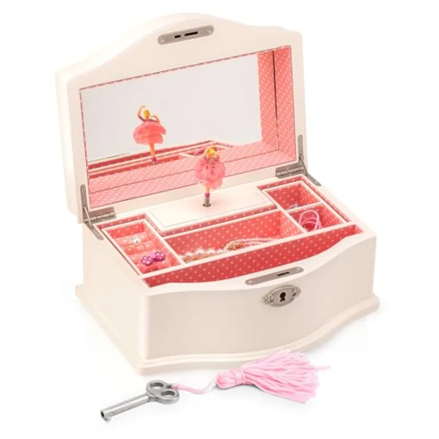 Jewelry Box - Ballerina Jewelry Organizer and Swan Lake Wind-Up Music Box for Girls and Teens Accessories and Keepsake Woo
Jewelry Box - Ballerina Jewelry Organizer and Swan Lake Wind-Up Music Box for Girls and Teens Accessories and Keepsake Woo