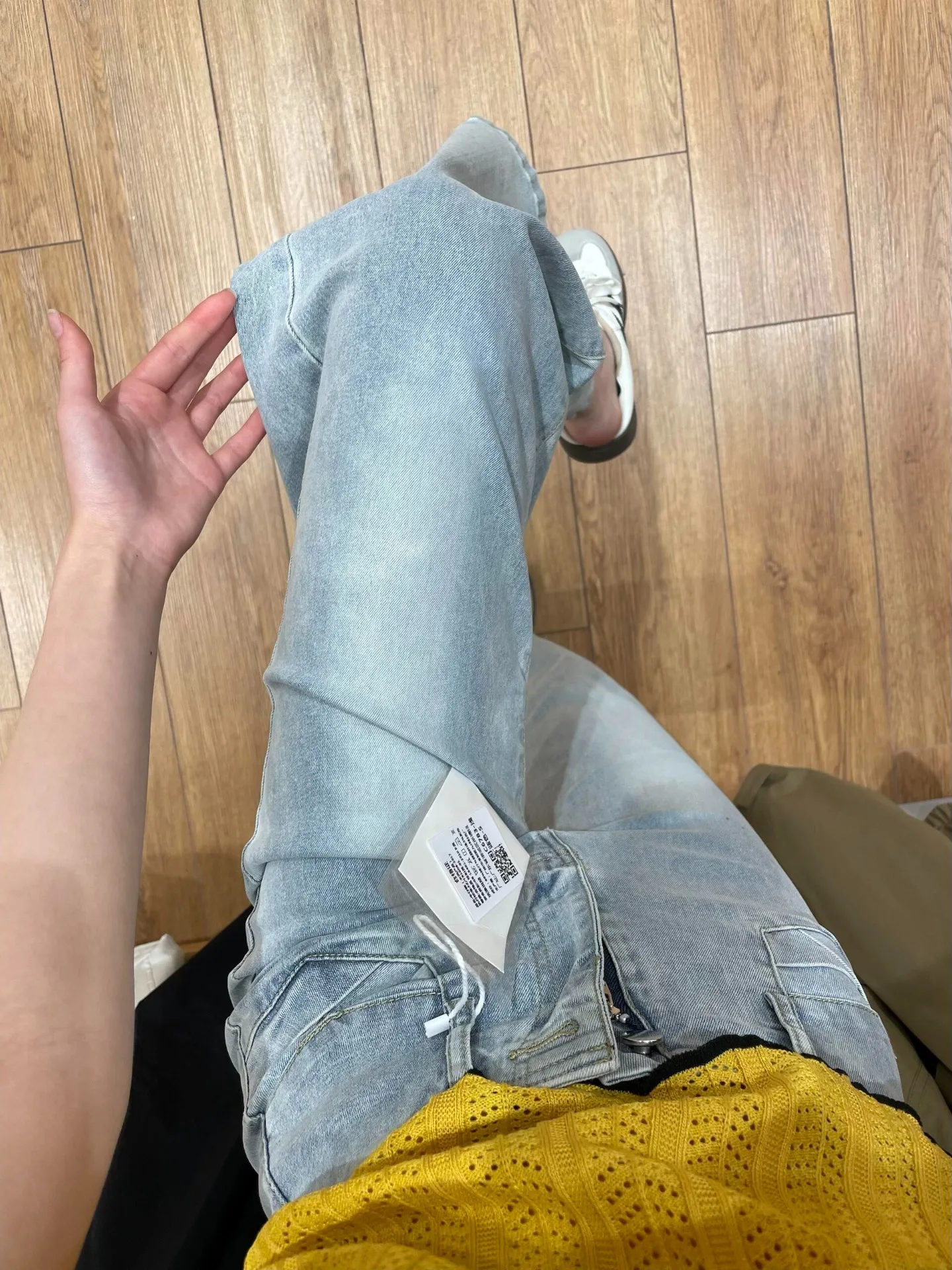 High Waist Bell Bottom Light Blue Jeans Women's Summer New Style Slimming Not Legging Floor Length Pants Commute Style
High Waist Bell Bottom Light Blue Jeans Women's Summer New Style Slimming Not Legging Floor Length Pants Commute Style