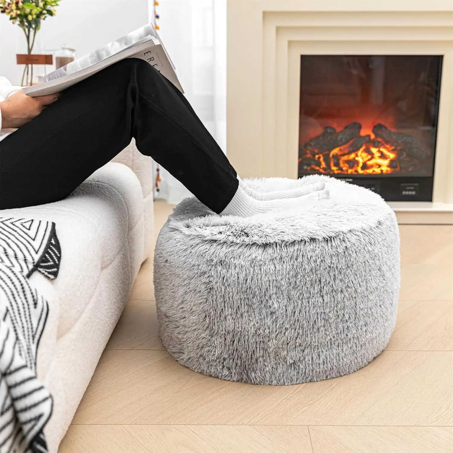 Unstuffed Pouf Ottoman Cover Handmade Footstool Ottoman Storage Solution Floor Pouf Footrest Cushion 20 Diameterx12Height Hes
Unstuffed Pouf Ottoman Cover Handmade Footstool Ottoman Storage Solution Floor Pouf Footrest Cushion 20 Diameterx12Height Hes