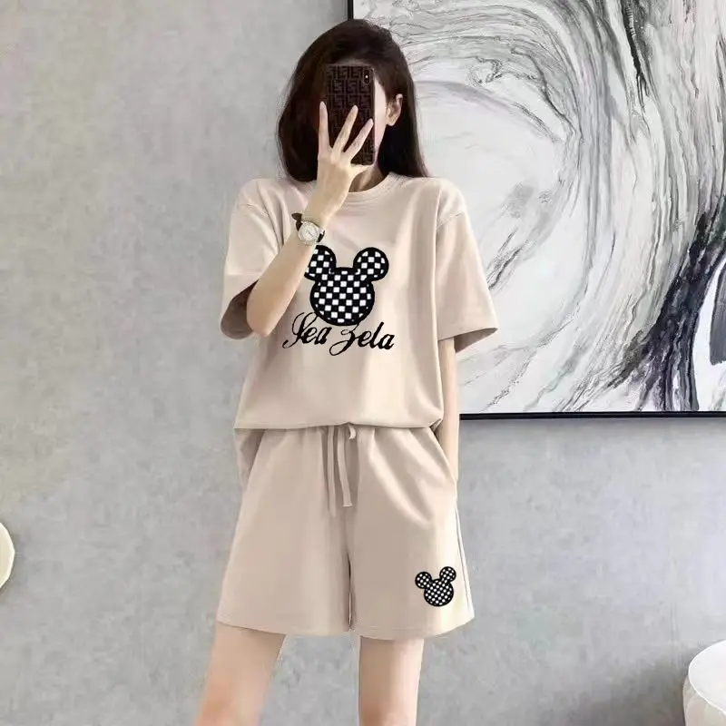 Fashion Appear Thin Summer Casual Suit Women Simplicity Office Lady Cartoon Solid Color Korean Short Sleeve Shorts Two-piece Set
Fashion Appear Thin Summer Casual Suit Women Simplicity Office Lady Cartoon Solid Color Korean Short Sleeve Shorts Two-piece Set