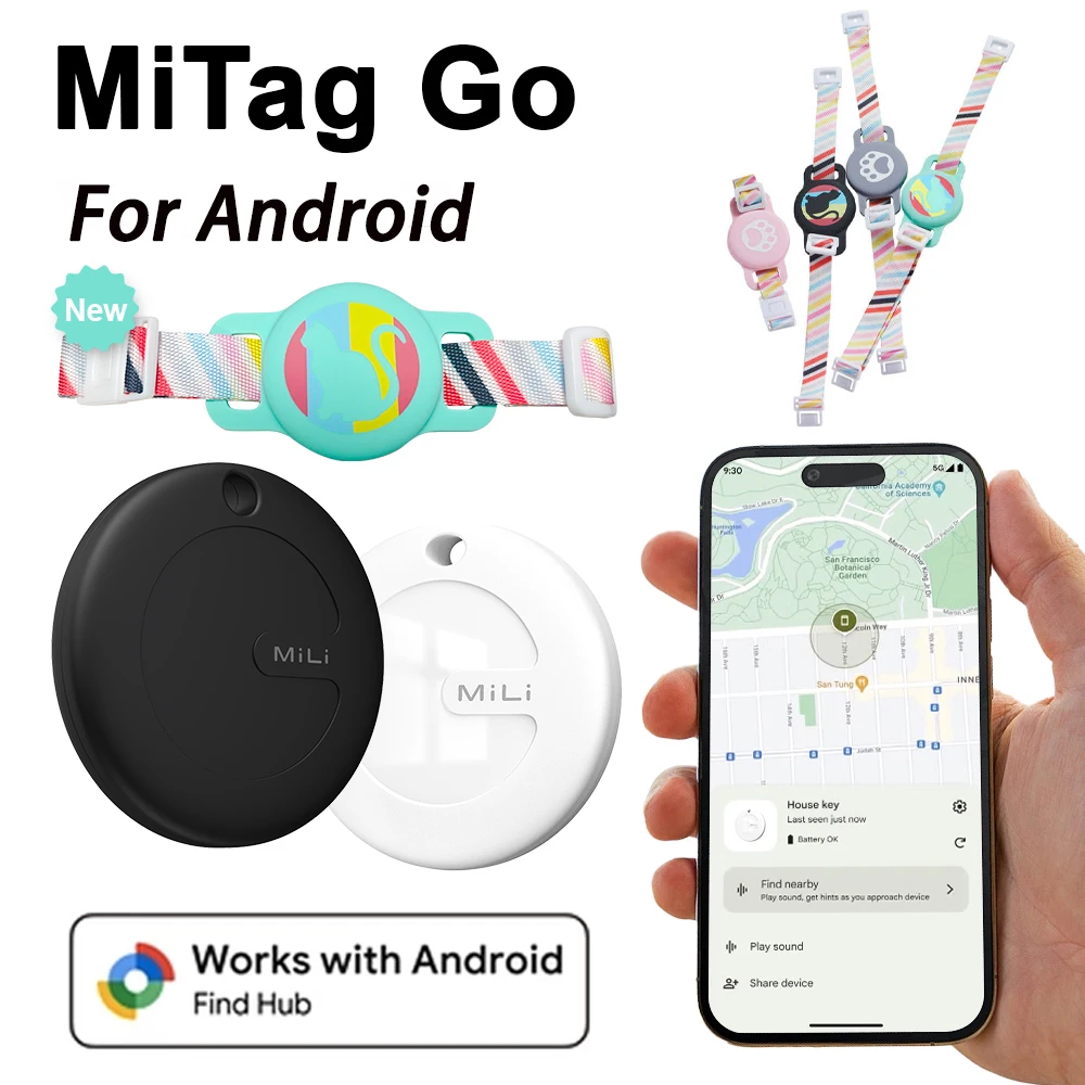 Mili Smart GPS Tracker Mitag Bluetooth Location Based on Android Find Hub Device Keys Wallet Luggage Anti Loss Finder Waterproof
Mili Smart GPS Tracker Mitag Bluetooth Location Based on Android Find Hub Device Keys Wallet Luggage Anti Loss Finder Waterproof