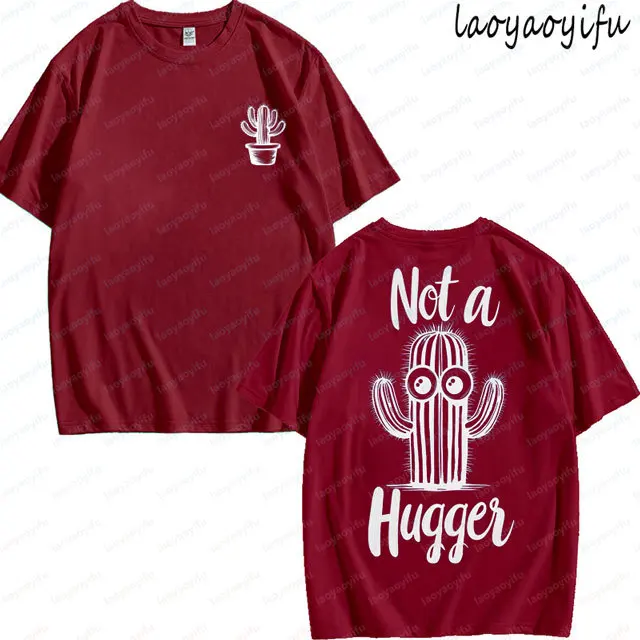 High Quality Cotton Funny Cactus Not A Hugger Tshirt Introvert Gifts Crazy Eyed Cactus Sarcastic Shy Women's Double Sided Shirt
High Quality Cotton Funny Cactus Not A Hugger Tshirt Introvert Gifts Crazy Eyed Cactus Sarcastic Shy Women's Double Sided Shirt