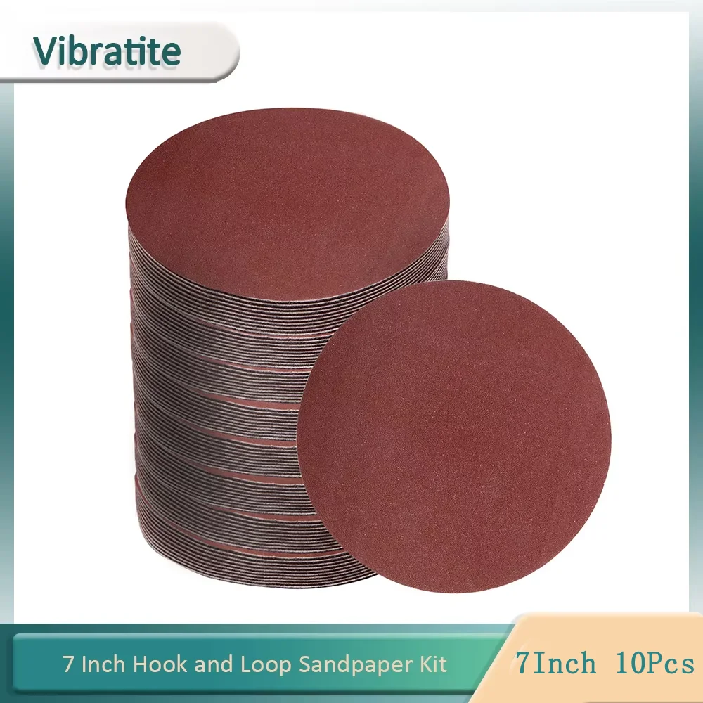 10 Pcs Sanding Discs Set 7inch 180MM Hook & Loop Sandpaper Assorted Grits Sanding Discs 60-2000# for Random Orbital Sander
10 Pcs Sanding Discs Set 7inch 180MM Hook & Loop Sandpaper Assorted Grits Sanding Discs 60-2000# for Random Orbital Sander