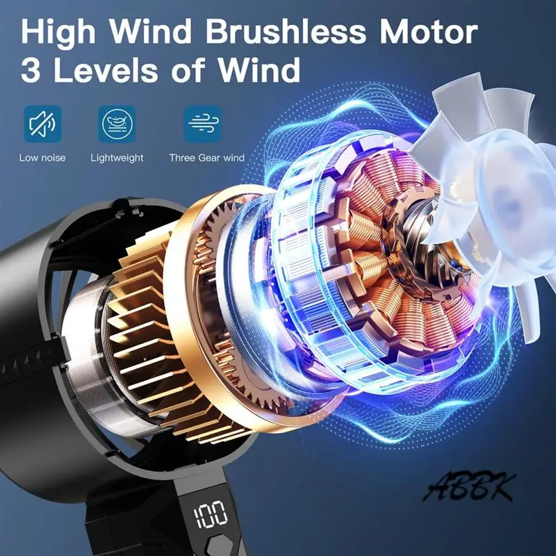 ABBK-Portable Handheld Fan,Personal Fan With Digital Display,3 Wind Speeds,3000Mah Battery USB Rechargeable
ABBK-Portable Handheld Fan,Personal Fan With Digital Display,3 Wind Speeds,3000Mah Battery USB Rechargeable