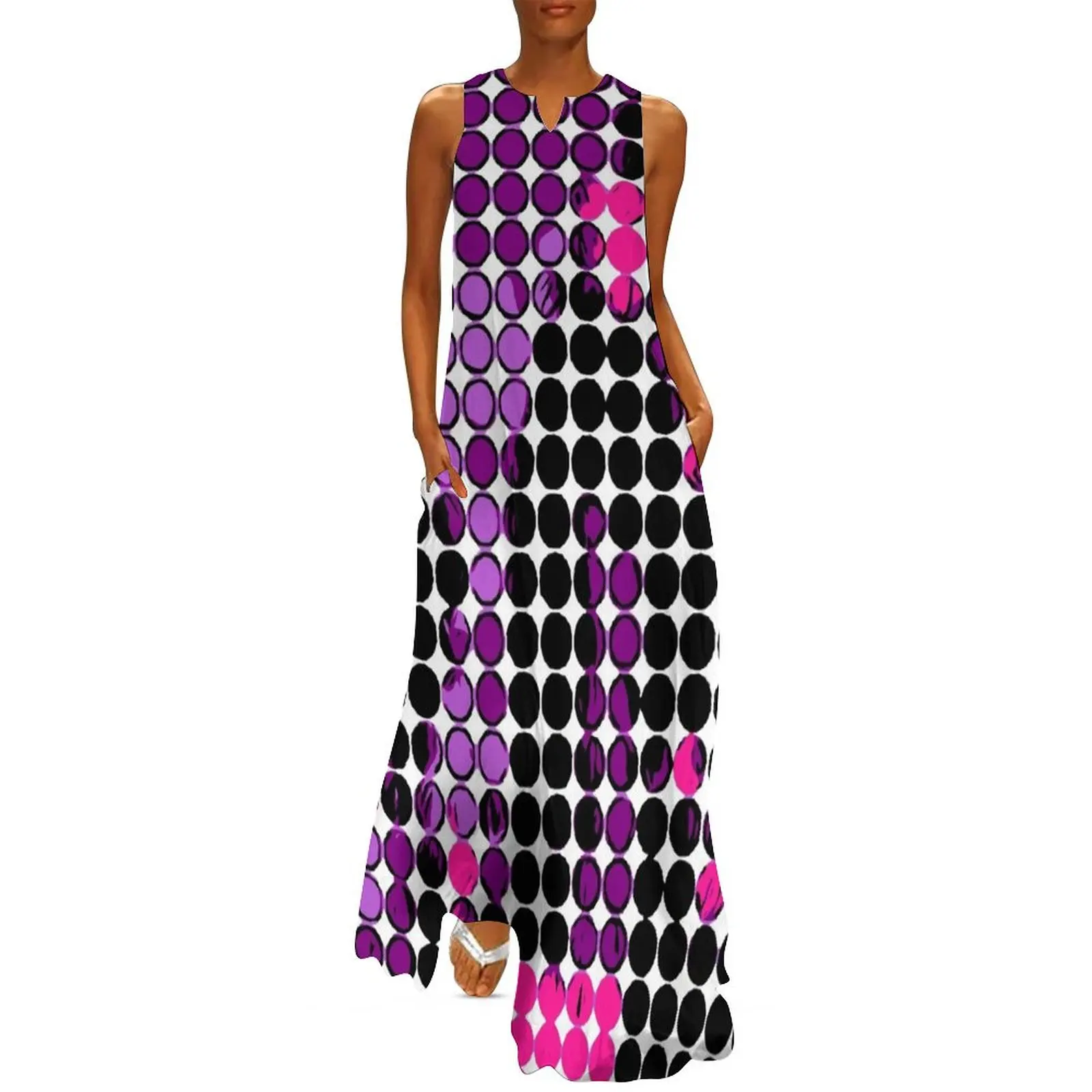 circle pattern graffiti drawing abstract in purple pink black Long Dress Women's dresses Women's skirt
circle pattern graffiti drawing abstract in purple pink black Long Dress Women's dresses Women's skirt