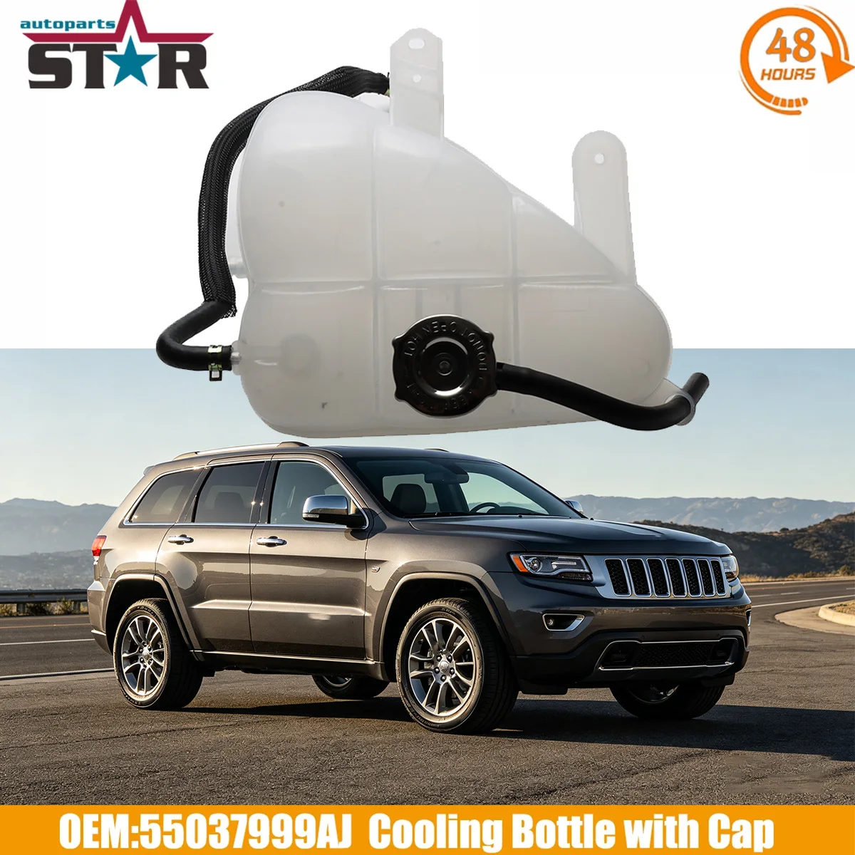 Engine Coolant Overflow Expansion Tank Bottle Reservoir 55037999AJ 55037999AE For Jeep Grand Cherokee WK CRD 3.0L 2011-2015
Engine Coolant Overflow Expansion Tank Bottle Reservoir 55037999AJ 55037999AE For Jeep Grand Cherokee WK CRD 3.0L 2011-2015