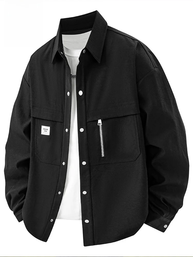 Loose Casual Men's Bla Jaet Collar Rn 2025 New Faion Outerwear Spring Autumn Versatile M Apparel Zipper Closure
Loose Casual Men's Bla Jaet Collar Rn 2025 New Faion Outerwear Spring Autumn Versatile M Apparel Zipper Closure