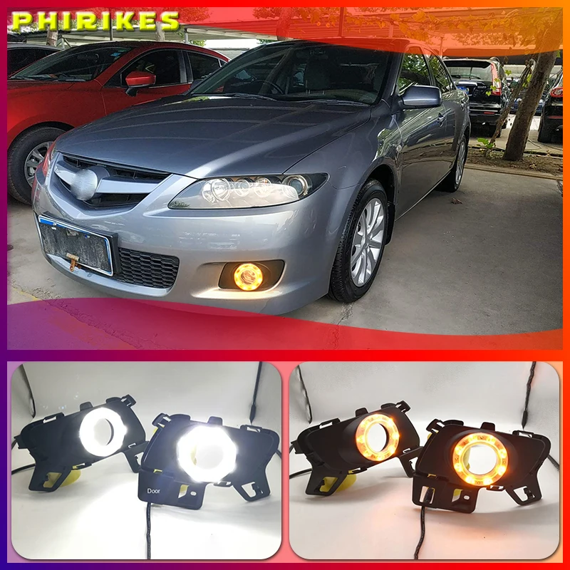 2PCS LED DRL Daytime Running Lights Daylight Fog light With Turn Signal Lamp DRL For Mazda 6 Mazda6 2010-2015
2PCS LED DRL Daytime Running Lights Daylight Fog light With Turn Signal Lamp DRL For Mazda 6 Mazda6 2010-2015