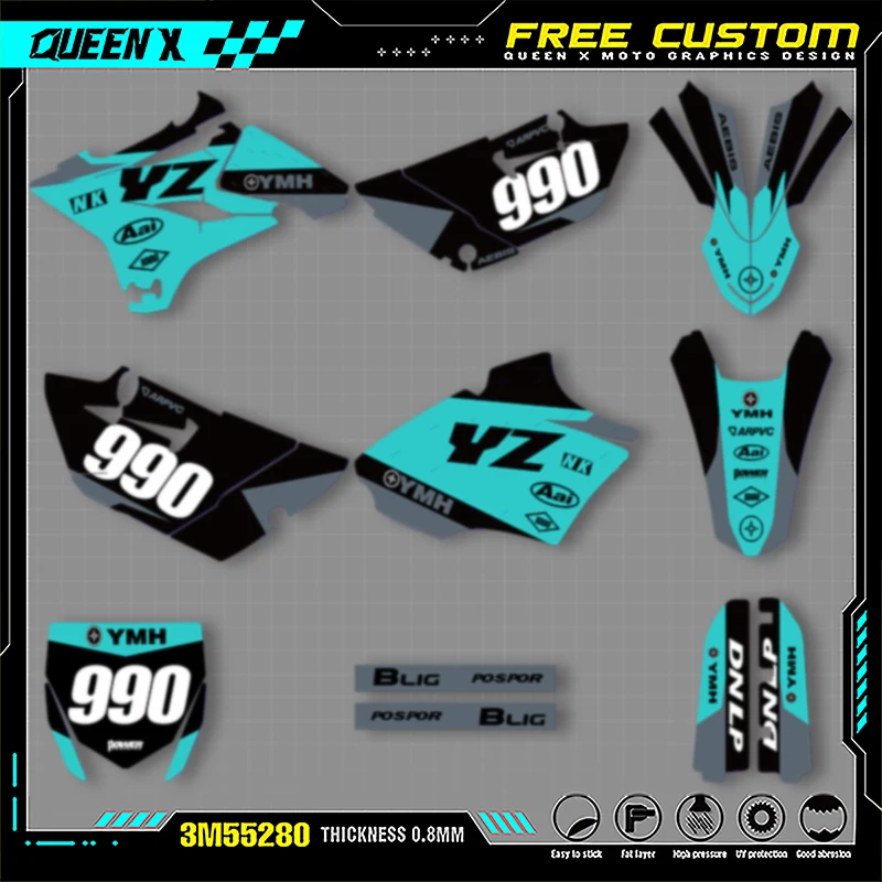 Queen X MOTOR Cusotm Team Motorcycle Graphics Decal Stickers Kits For YAMAHA YZ85 2015 2016 2017 2018 2019 2020 2021 011
Queen X MOTOR Cusotm Team Motorcycle Graphics Decal Stickers Kits For YAMAHA YZ85 2015 2016 2017 2018 2019 2020 2021 011