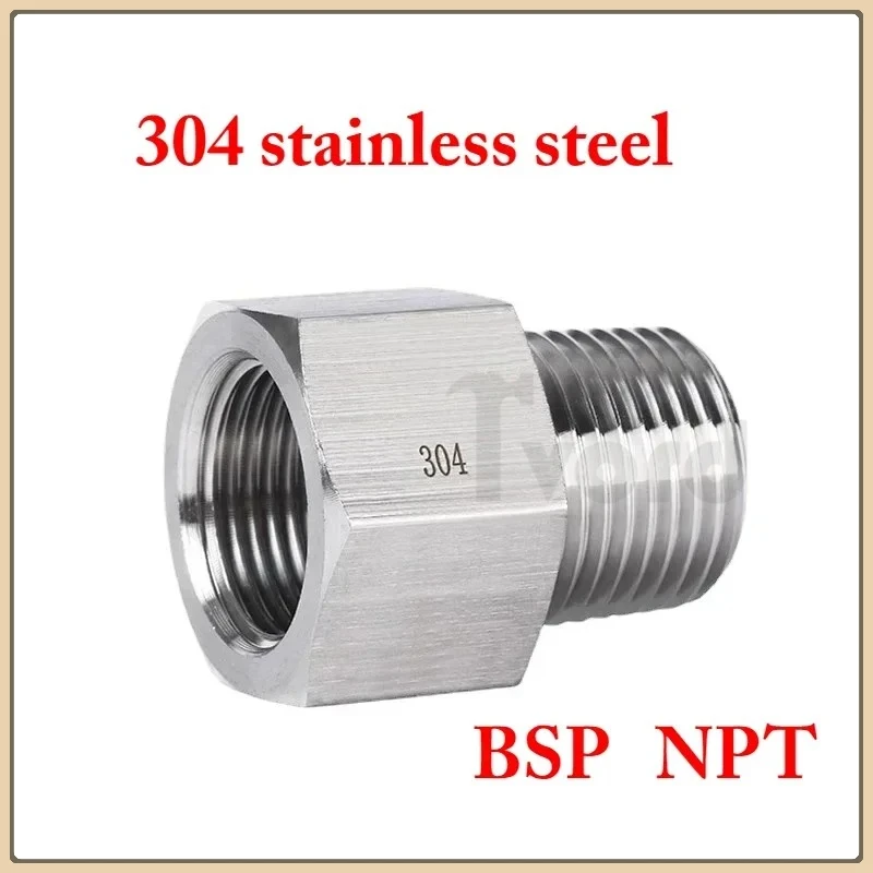 1/8" 1/4" 3/8" 1/2" BSP NPT Female To Male Hex Reducer Bushing 304 Stainless Adapter Fitting High Pressure for Pressure Gauge
1/8" 1/4" 3/8" 1/2" BSP NPT Female To Male Hex Reducer Bushing 304 Stainless Adapter Fitting High Pressure for Pressure Gauge