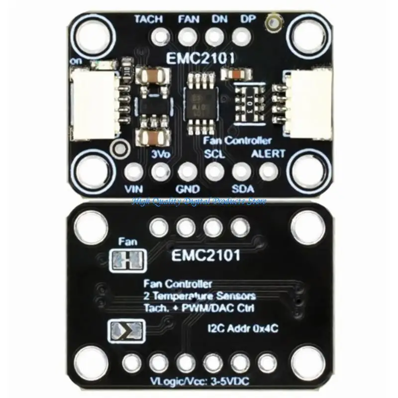U2JE Easy To Use EMC2101 I2C PWMs Controller Module For 3 4Pin Fan With Builts In Temperature Sensors
U2JE Easy To Use EMC2101 I2C PWMs Controller Module For 3 4Pin Fan With Builts In Temperature Sensors