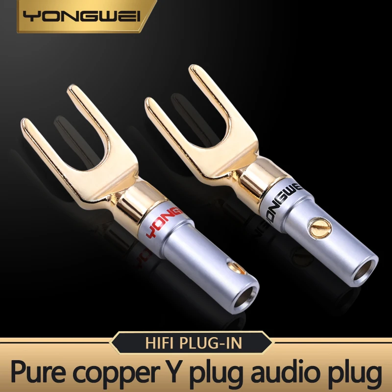YONGWEI Conector de Cable de pala para poste de encuadernación, chapado en oro Y en forma de U, Conector de altavoz de Audio
YONGWEI Conector de Cable de pala para poste de encuadernación, chapado en oro Y en forma de U, Conector de altavoz de Audio