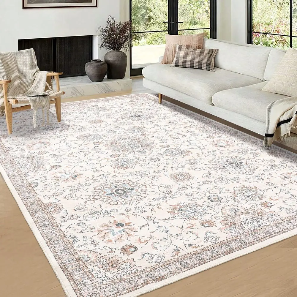 Carpet Bohemian Style Carpet Vintage Floral Carpet Short Pile NonSlip Carpet Stain Resistant Carpet For Living Room Bedroom Off
Carpet Bohemian Style Carpet Vintage Floral Carpet Short Pile NonSlip Carpet Stain Resistant Carpet For Living Room Bedroom Off