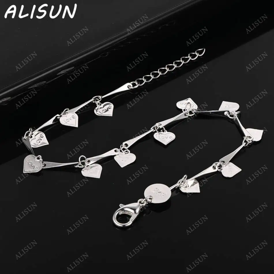 ALISUN 925 Sterling Silver Love Slice Pendant Bracelets For Women Creativity Gifts Street All-match Party And Daily Wear
ALISUN 925 Sterling Silver Love Slice Pendant Bracelets For Women Creativity Gifts Street All-match Party And Daily Wear