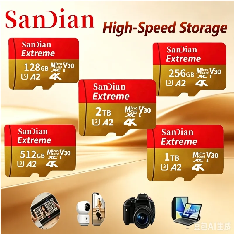 Original 1TB Updated Version Micro TF SD Card Efficient Class10 Memory Card For Shooting Recording Camera
Original 1TB Updated Version Micro TF SD Card Efficient Class10 Memory Card For Shooting Recording Camera