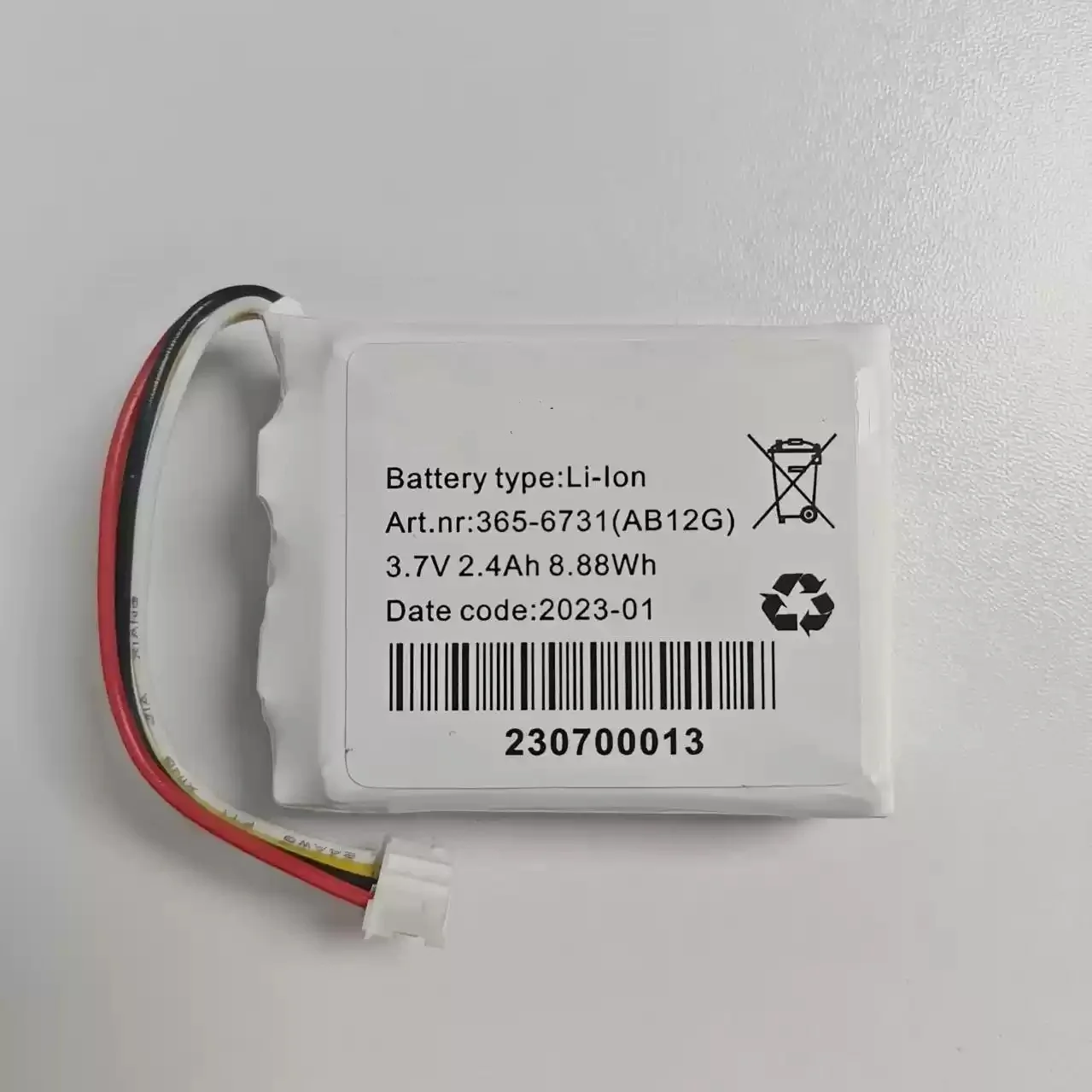 new for ABB Celltech 3BSC760019E1 SB822 3.7V 2.4AH battery 365-6731(AB12G)
new for ABB Celltech 3BSC760019E1 SB822 3.7V 2.4AH battery 365-6731(AB12G)