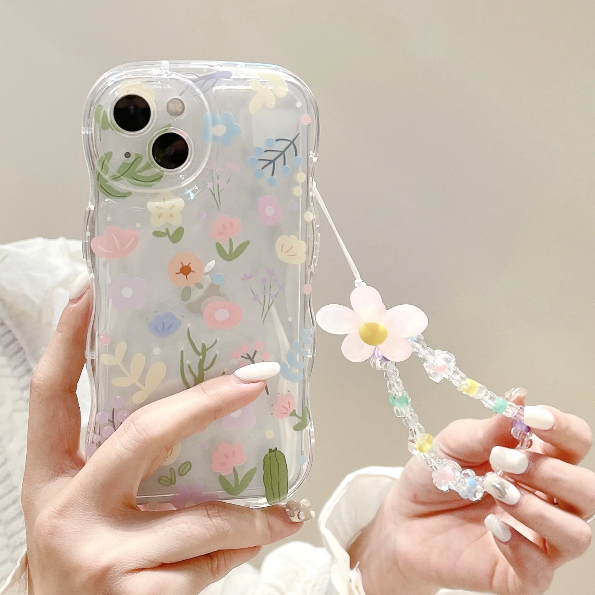 Colorful Floral iPhone 17 Pro Max Protective Case Women Anti Drop Design with Flower Chain Perfect for Spring Summer Ins Style
Colorful Floral iPhone 17 Pro Max Protective Case Women Anti Drop Design with Flower Chain Perfect for Spring Summer Ins Style
