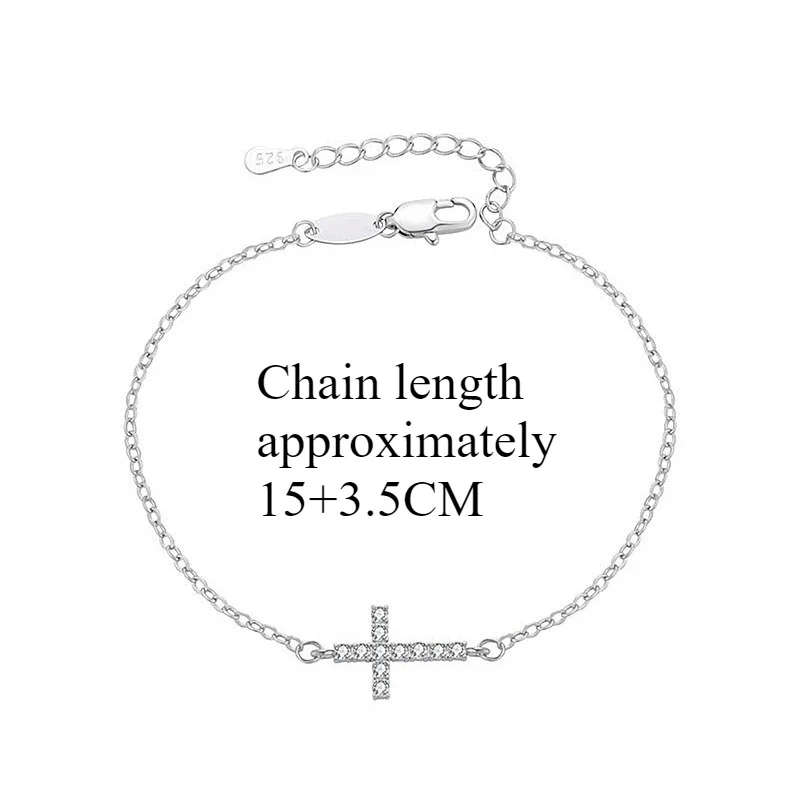 PONYKISS Tibetan Silver Full Zircon Simple Cross Charm Bracelets for Women Trendy Fashion Jewelry Minimalist Shining Accessories
PONYKISS Tibetan Silver Full Zircon Simple Cross Charm Bracelets for Women Trendy Fashion Jewelry Minimalist Shining Accessories