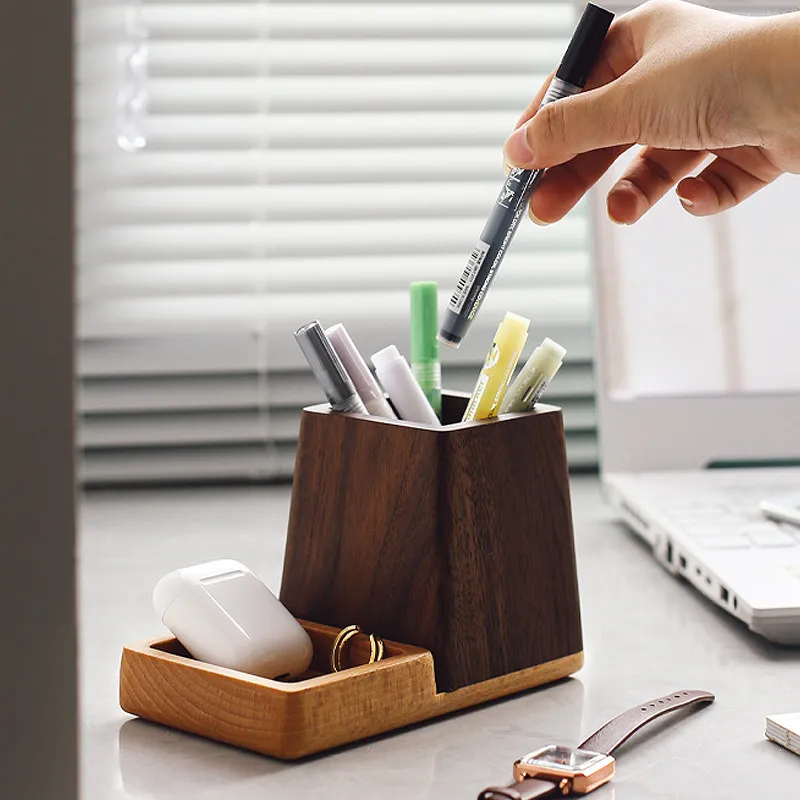 ✨Two Tone Wooden Pen Holder Desk Organizer Walnut Contrast Office Storage Box with Small Tray for Desk Supplies office organizer
✨Two Tone Wooden Pen Holder Desk Organizer Walnut Contrast Office Storage Box with Small Tray for Desk Supplies office organizer