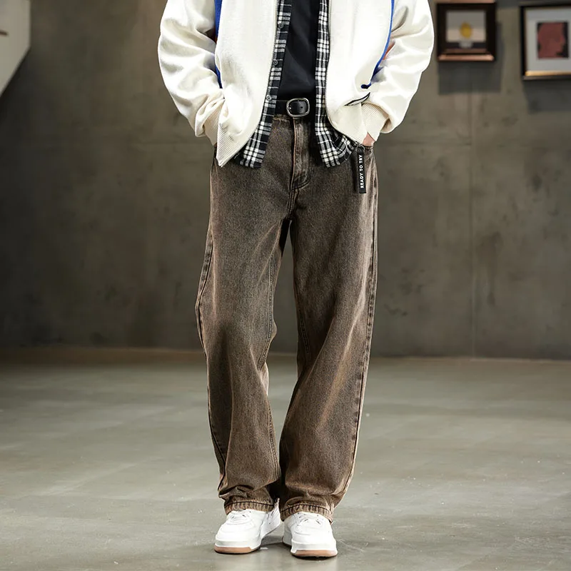 New Men Loose Casual Streetwear Fashion Boyfriend Straight Jeans Retro Washed Yellow Denim Plus Size Pants Trousers
New Men Loose Casual Streetwear Fashion Boyfriend Straight Jeans Retro Washed Yellow Denim Plus Size Pants Trousers