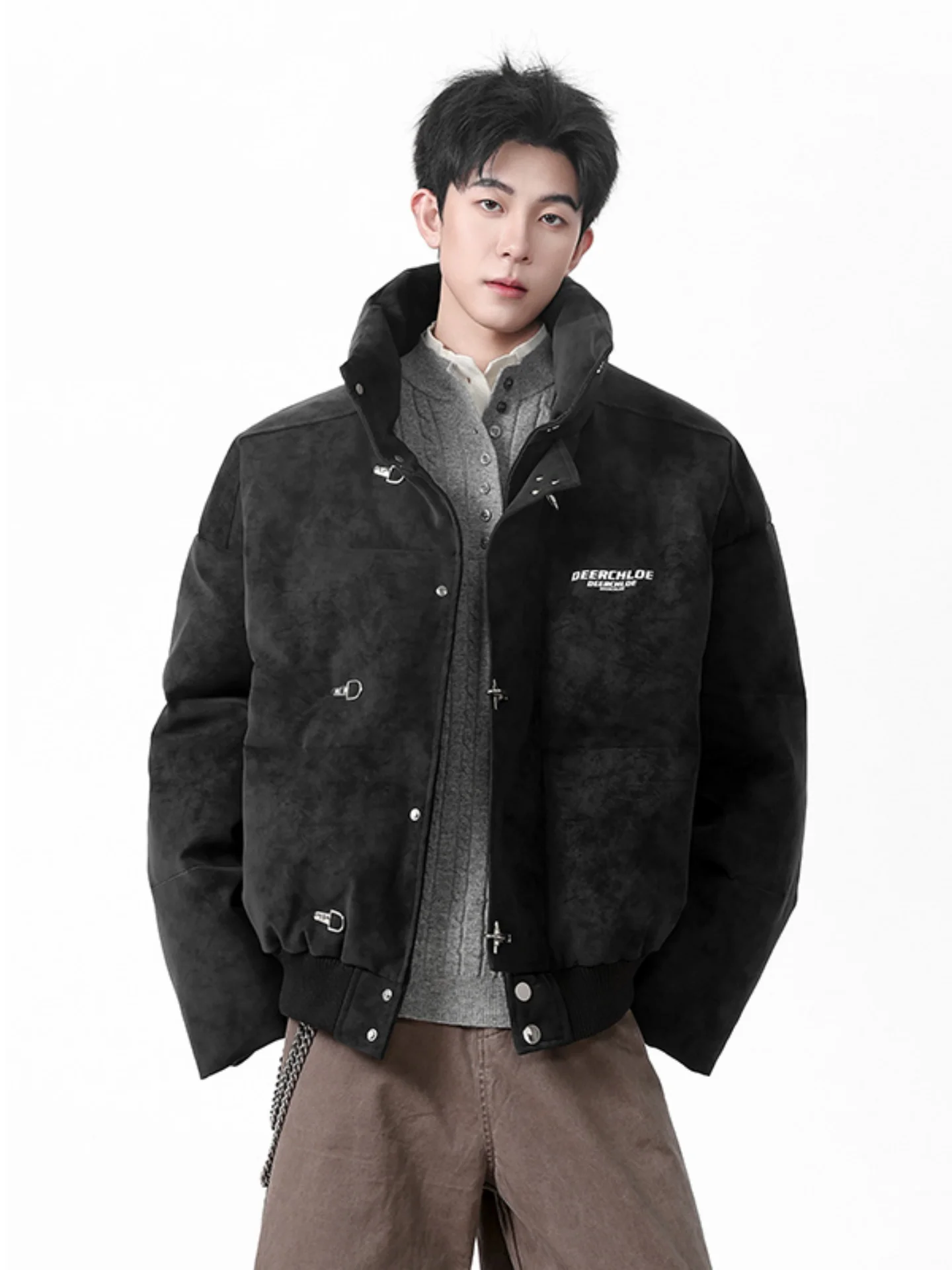 Мужская утепленная кожаная куртка с воротником-стойкой, зимнее теплое хлопковое пальто, однотонное синее, свободный крой, повседневное, из хлопка...
Мужская утепленная кожаная куртка с воротником-стойкой, зимнее теплое хлопковое пальто, однотонное синее, свободный крой, повседневное, из хлопка...