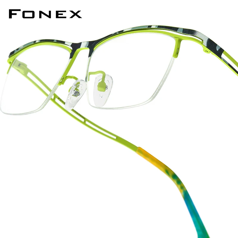 FONEX Titanium Glasses Frame Men 2025 New Brand Design Semi-Rimless Square Eyeglasses Half-Rim Japanese Ultralight Eyewear 85890
FONEX Titanium Glasses Frame Men 2025 New Brand Design Semi-Rimless Square Eyeglasses Half-Rim Japanese Ultralight Eyewear 85890