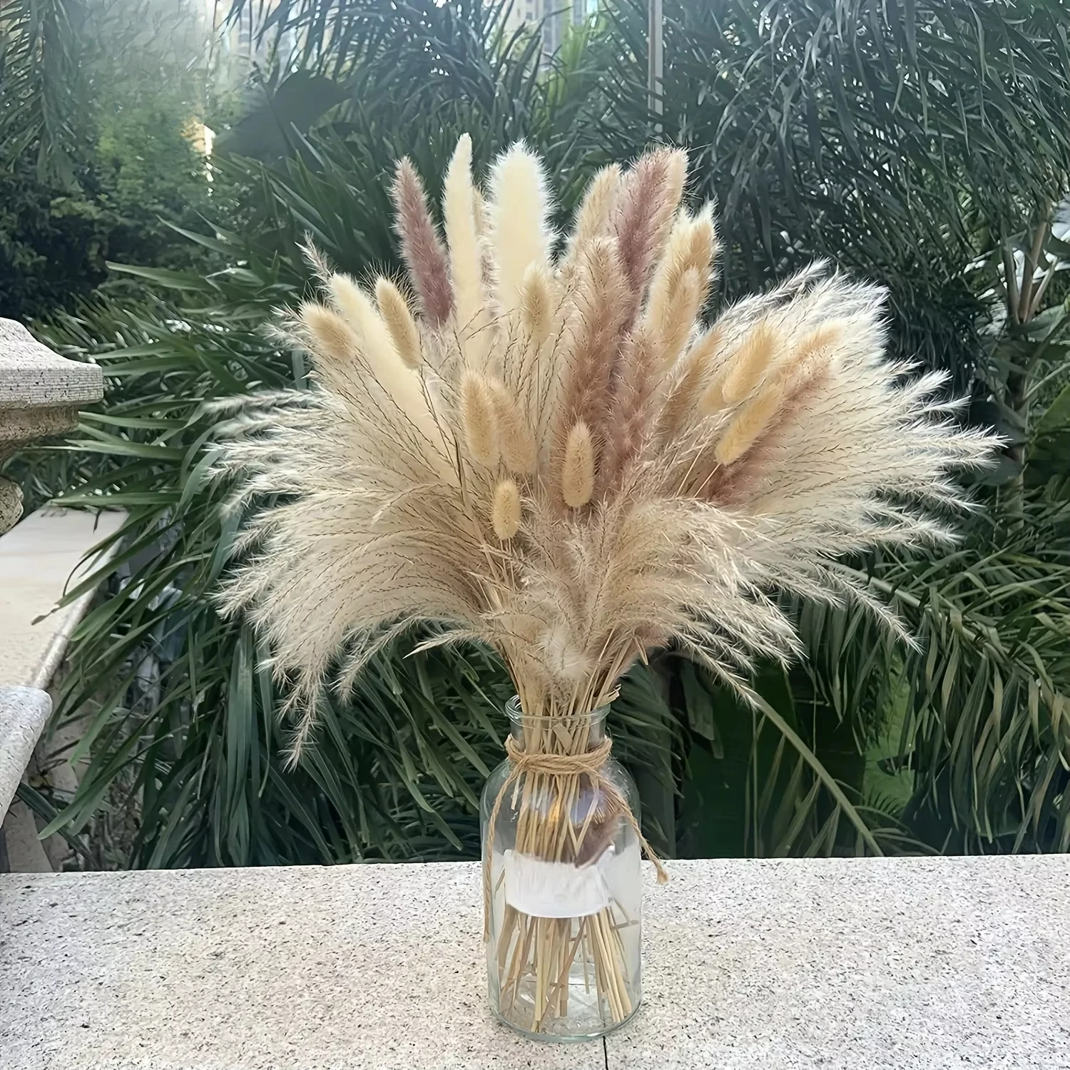 Boho Dry Flowers Pampas Grass Hare's-tail DIY Artificial Bouquet Room Decor Garden Supplies Fluffy Party Wedding Home Decoration
Boho Dry Flowers Pampas Grass Hare's-tail DIY Artificial Bouquet Room Decor Garden Supplies Fluffy Party Wedding Home Decoration