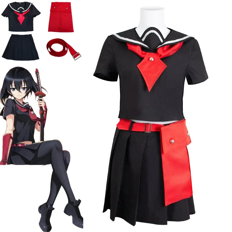 Anime Akame Ga Kill Akame Cosplay Full Set Dress Belt Women Outfit Halloween Carnival Party Character Role Play Cos Costumes
Anime Akame Ga Kill Akame Cosplay Full Set Dress Belt Women Outfit Halloween Carnival Party Character Role Play Cos Costumes