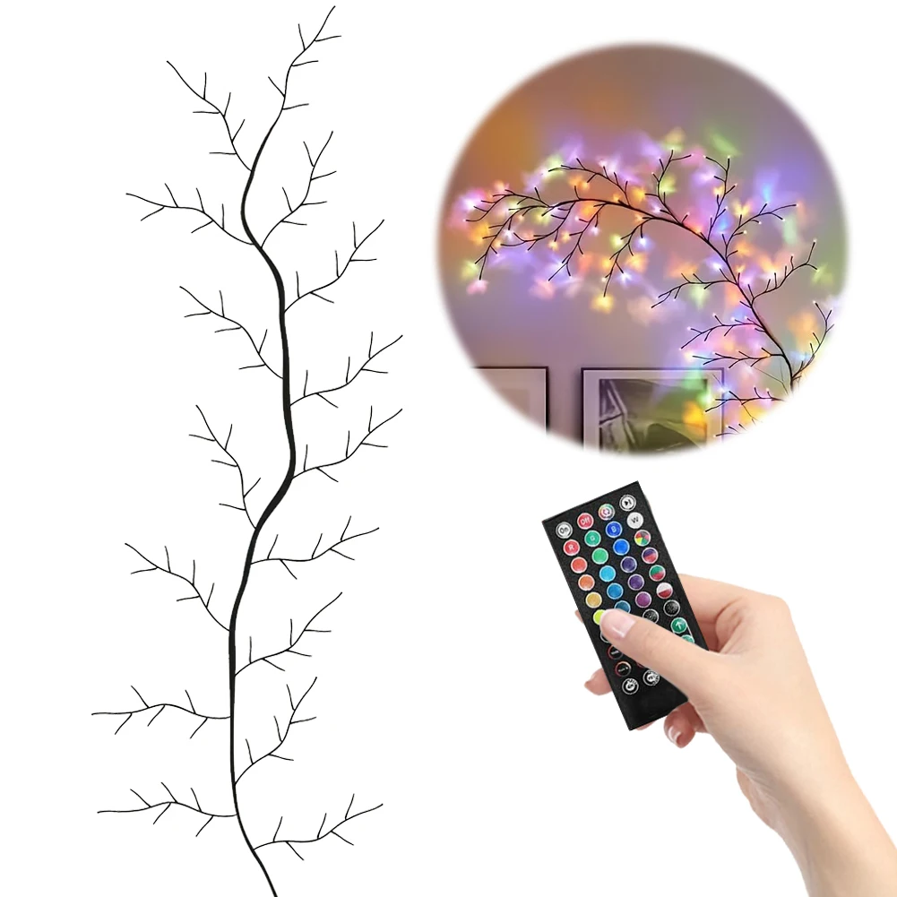 LED Vine String Lights with Remote Control Willow Vine Lights RGB Vine Wall Lights for Walls Bedroom Living Room Decor
LED Vine String Lights with Remote Control Willow Vine Lights RGB Vine Wall Lights for Walls Bedroom Living Room Decor