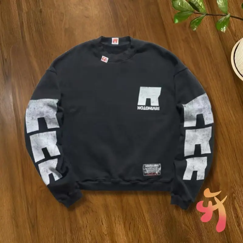 25ss зимние ретро стираные старые выцветающие толстовки RRR123, черные хлопковые топы с круглым вырезом, уличная одежда в стиле хип-хоп, мужские и женские пуловеры
25ss зимние ретро стираные старые выцветающие толстовки RRR123, черные хлопковые топы с круглым вырезом, уличная одежда в стиле хип-хоп, мужские и женские пуловеры