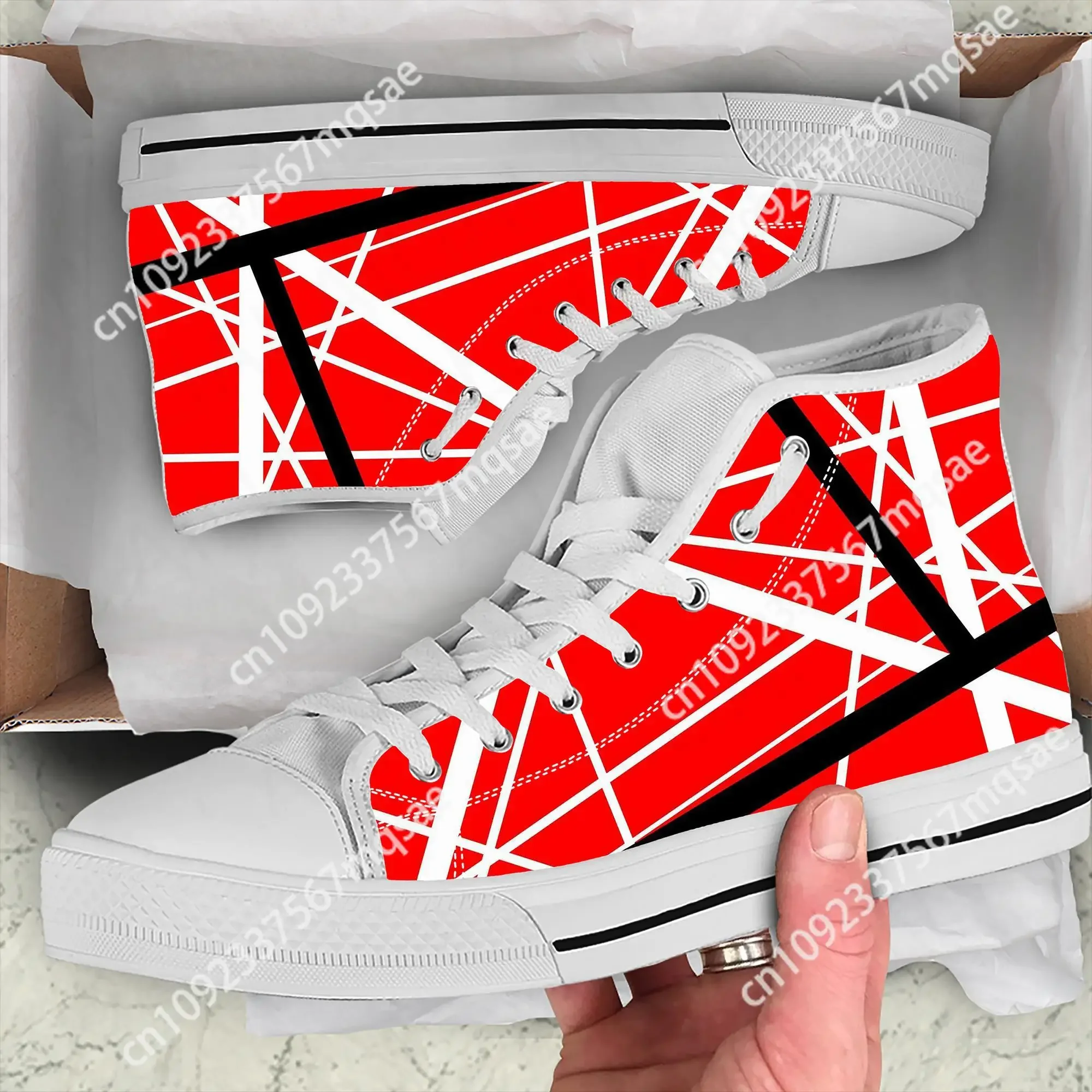 Van EVH 5150 STRIPES Halen Harajuku Lightweight High Top Canvas Shoes Men Women Casual Breathable Sneakers Sneakers Custom Shoes
Van EVH 5150 STRIPES Halen Harajuku Lightweight High Top Canvas Shoes Men Women Casual Breathable Sneakers Sneakers Custom Shoes