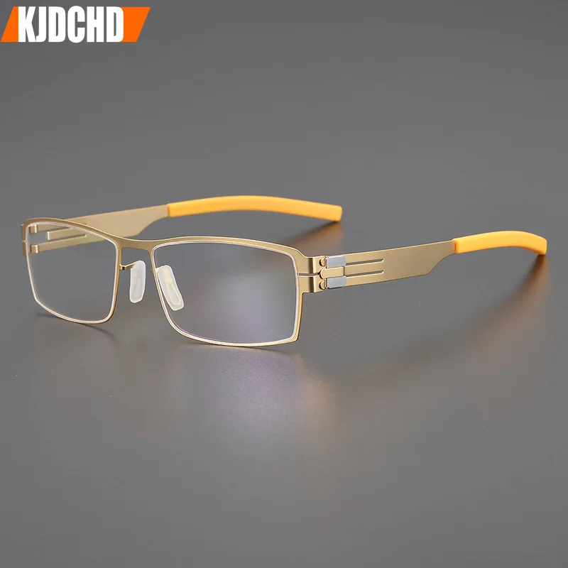 New Screwless Square Glasses Frame Men Ultralight Stainless Steel Optical Eyeglasses Women Vintage Business Full Rim Eyewear
New Screwless Square Glasses Frame Men Ultralight Stainless Steel Optical Eyeglasses Women Vintage Business Full Rim Eyewear