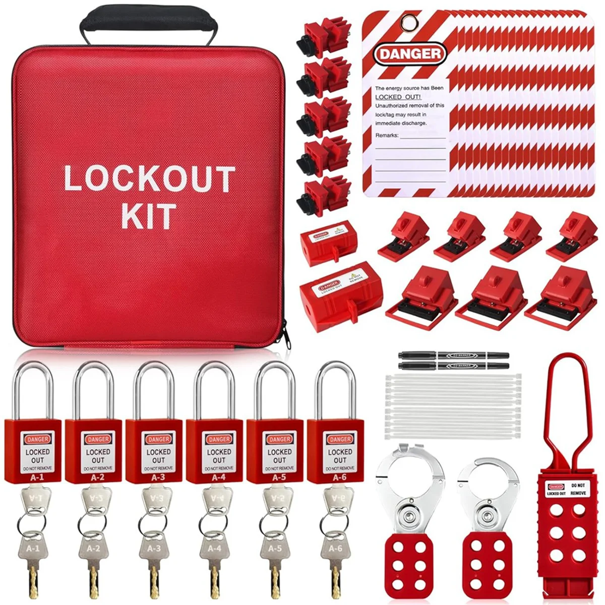 NEW Lockout Tagout Kit Lock Out Tag Out Kits Electrical Lockout Kit,Electrical Lockout Tagout Kit Industrial Tagout Kit
NEW Lockout Tagout Kit Lock Out Tag Out Kits Electrical Lockout Kit,Electrical Lockout Tagout Kit Industrial Tagout Kit
