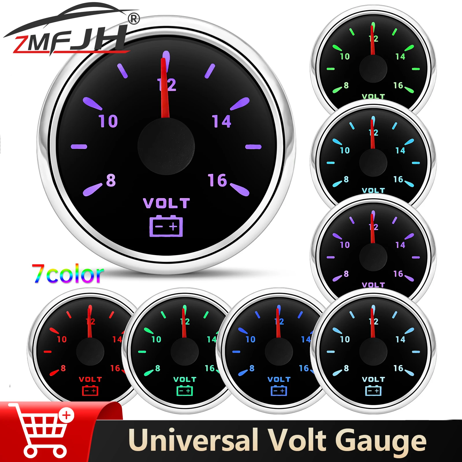 2 "52 мм цифровой вольтметр 8-16 В 16-32 В напряжение для морской лодки, автомобиля, грузовика, 7 цветов, подсветка, вольтметр, универсальный указатель
2 "52 мм цифровой вольтметр 8-16 В 16-32 В напряжение для морской лодки, автомобиля, грузовика, 7 цветов, подсветка, вольтметр, универсальный указатель