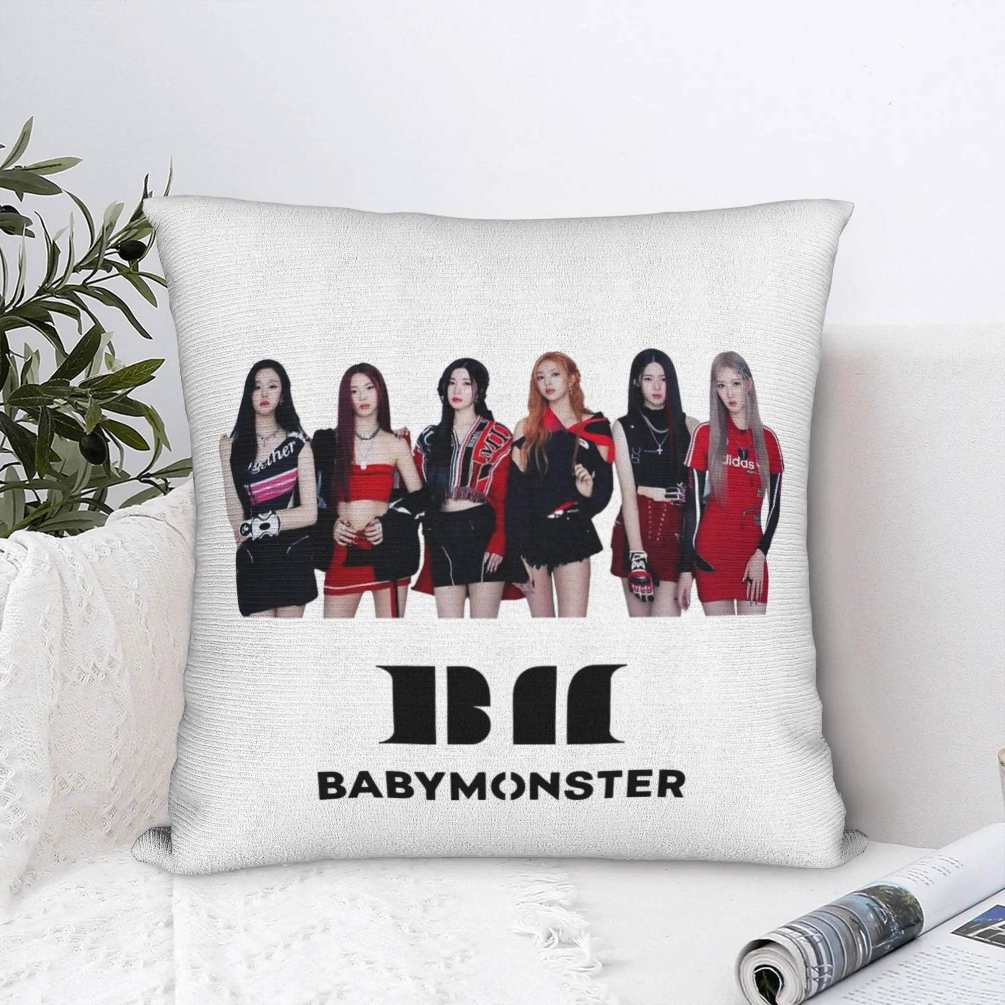 Квадратная наволочка Babymonsters, модная декоративная наволочка на молнии для гостиной 45x45 см
Квадратная наволочка Babymonsters, модная декоративная наволочка на молнии для гостиной 45x45 см