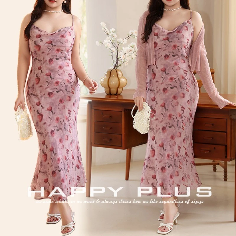 Long Dress Women Fishtail Dresses Print Floral Sexy Sling Vestidos Streetwear Swinging Collar Sleeveless Elegant Y2k Party Maxi 
Long Dress Women Fishtail Dresses Print Floral Sexy Sling Vestidos Streetwear Swinging Collar Sleeveless Elegant Y2k Party Maxi