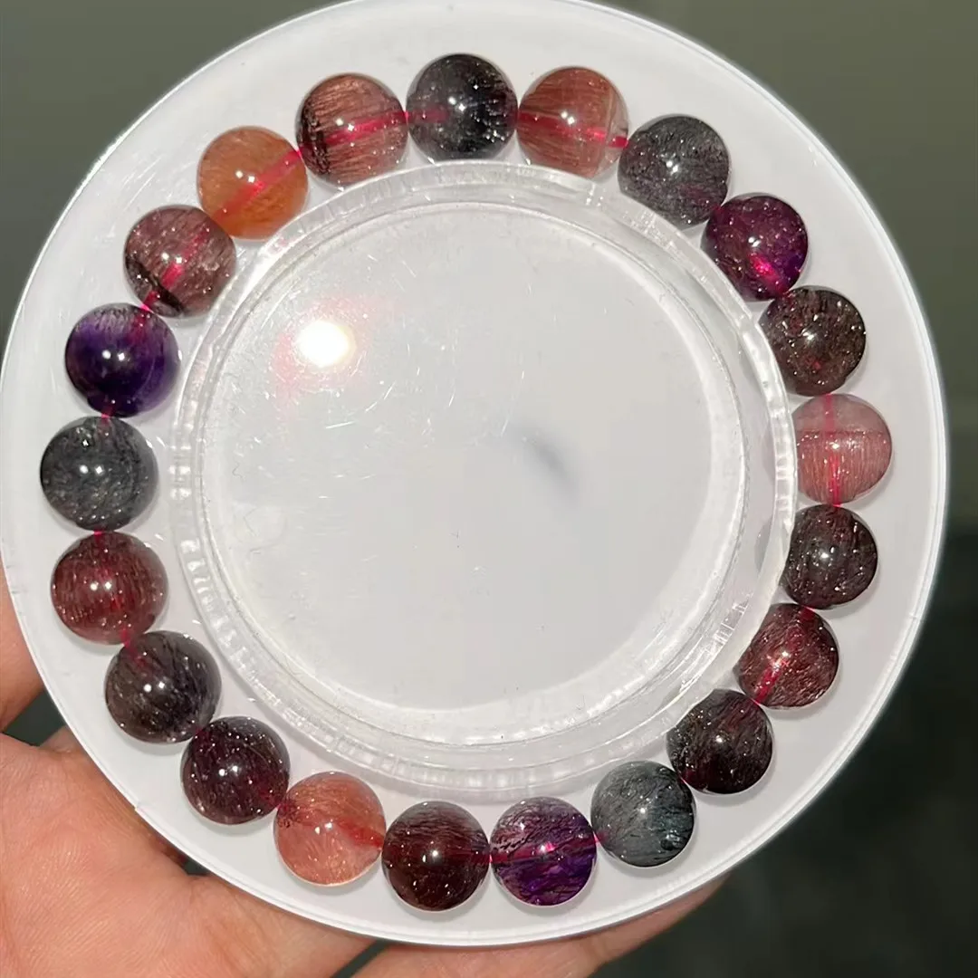 Natural Red Super Seven 7 Lepidocrocite Quartz Bracelet 9mm Clear Round Beads Crystal Women Men AAAAAAA
Natural Red Super Seven 7 Lepidocrocite Quartz Bracelet 9mm Clear Round Beads Crystal Women Men AAAAAAA