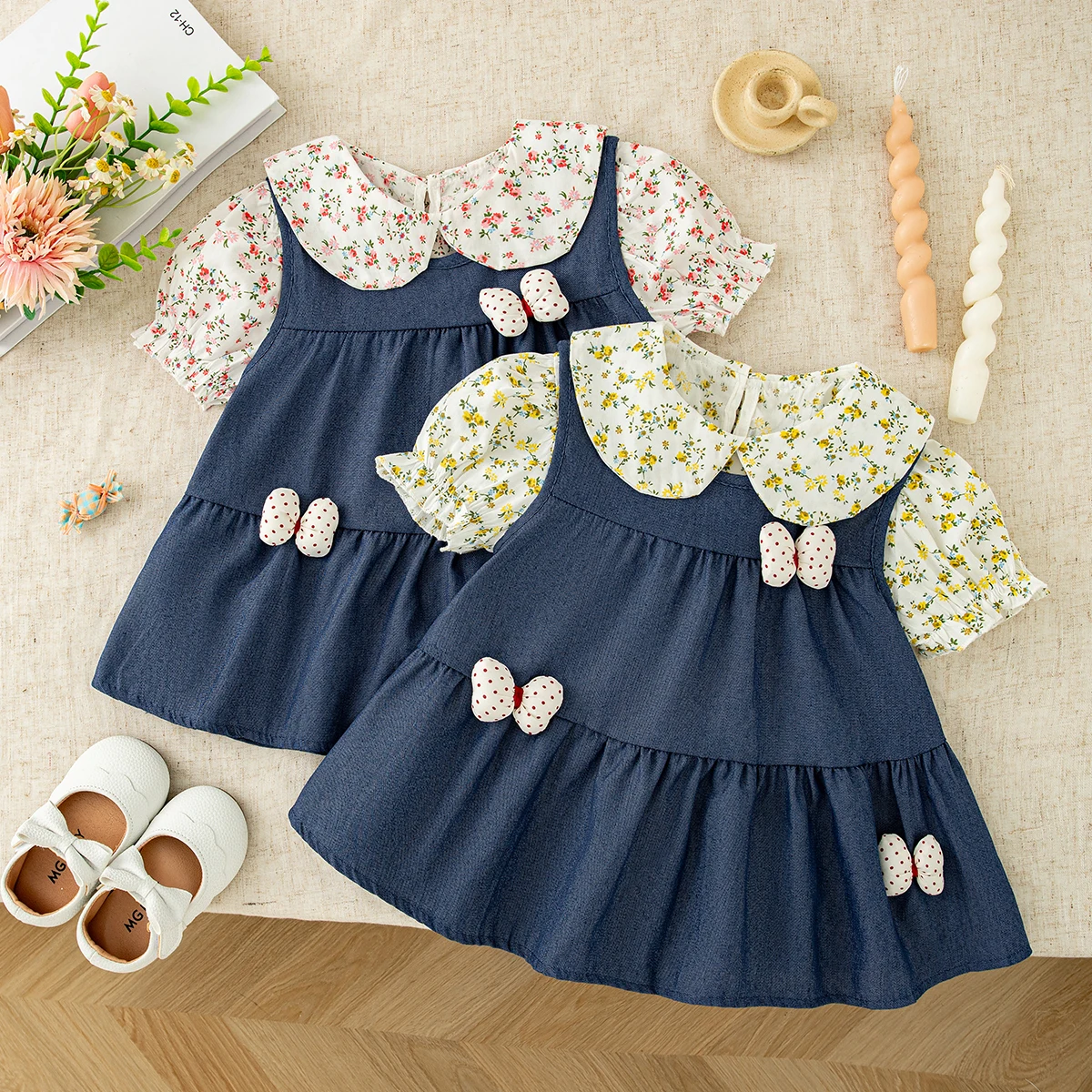Baby Girl Dress Summer Floral Bow Bubble Sleeve Girl Dress Cute Casual Beach Baby Dress Baby Girl Clothing
Baby Girl Dress Summer Floral Bow Bubble Sleeve Girl Dress Cute Casual Beach Baby Dress Baby Girl Clothing 