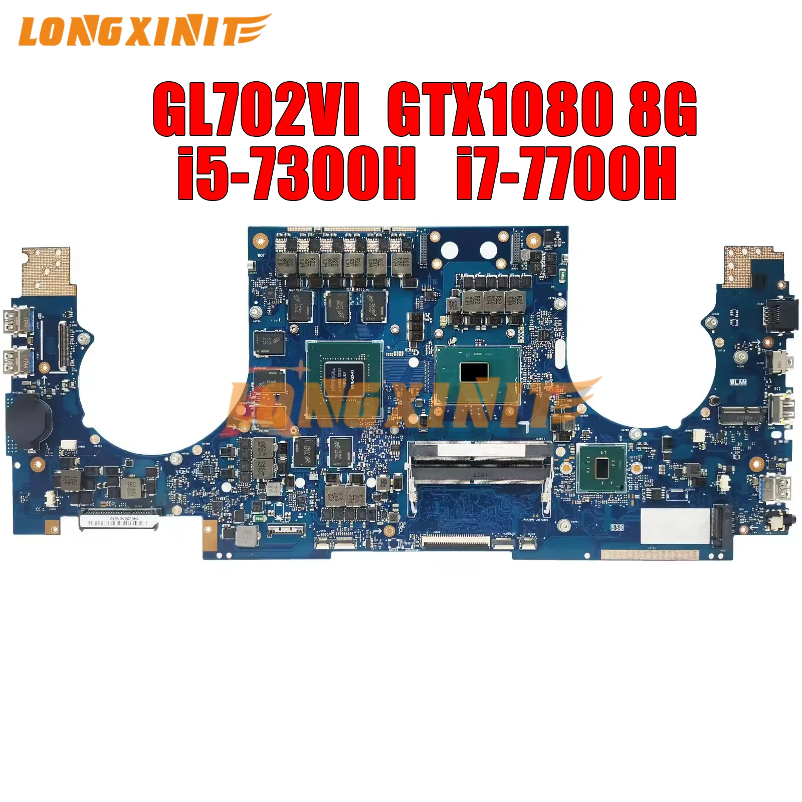 Материнская плата GL702VI для ноутбука ASUS ROG, GL702V, S7V, S7V, S7VI. Стандартная. GTX1080-8G
Материнская плата GL702VI для ноутбука ASUS ROG, GL702V, S7V, S7V, S7VI. Стандартная. GTX1080-8G
