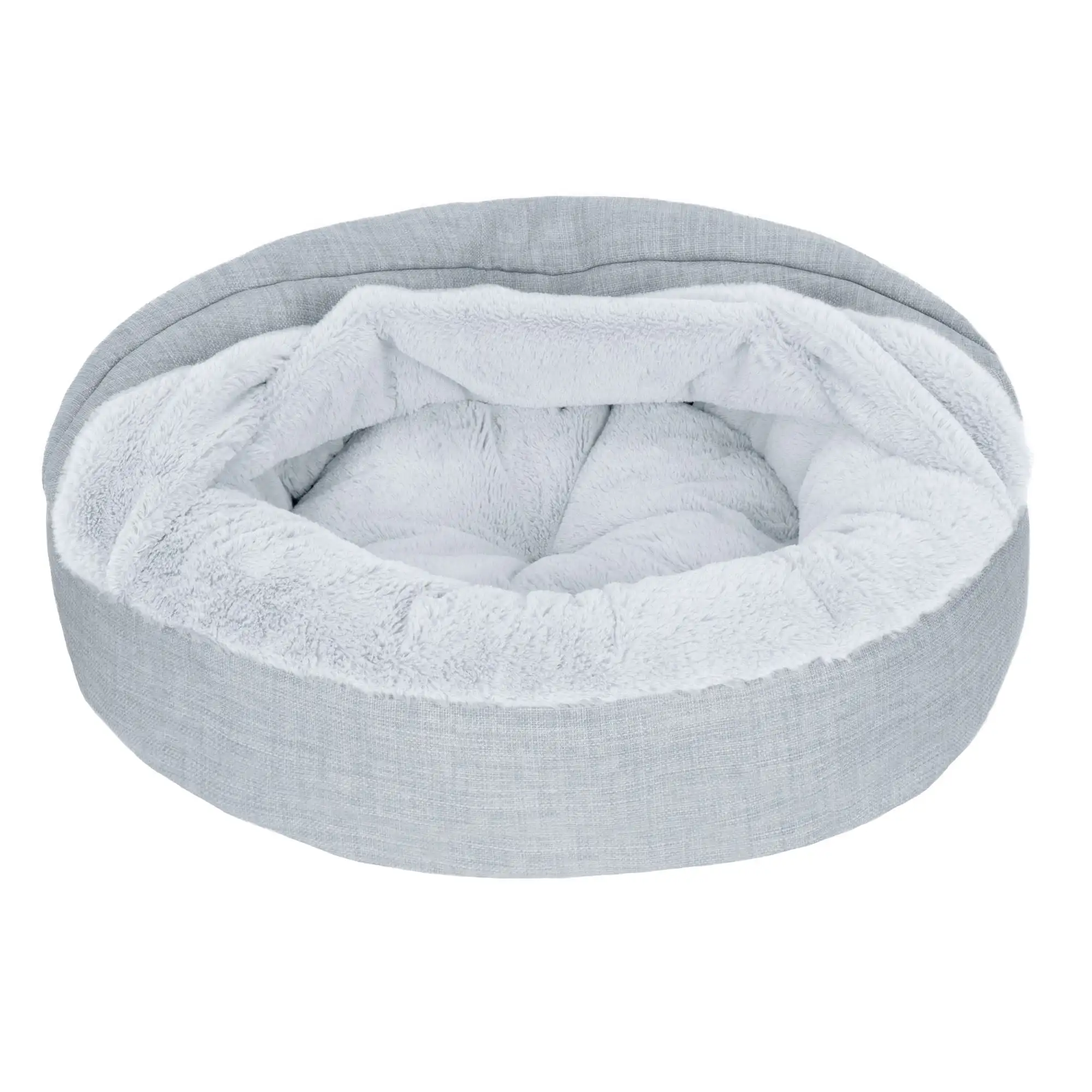 Furhaven Pet Products Plush & Performance Linen Hooded Donut Dog & Cat Bed, Mist Gray, Xsmall - 20
Furhaven Pet Products Plush & Performance Linen Hooded Donut Dog & Cat Bed, Mist Gray, Xsmall - 20