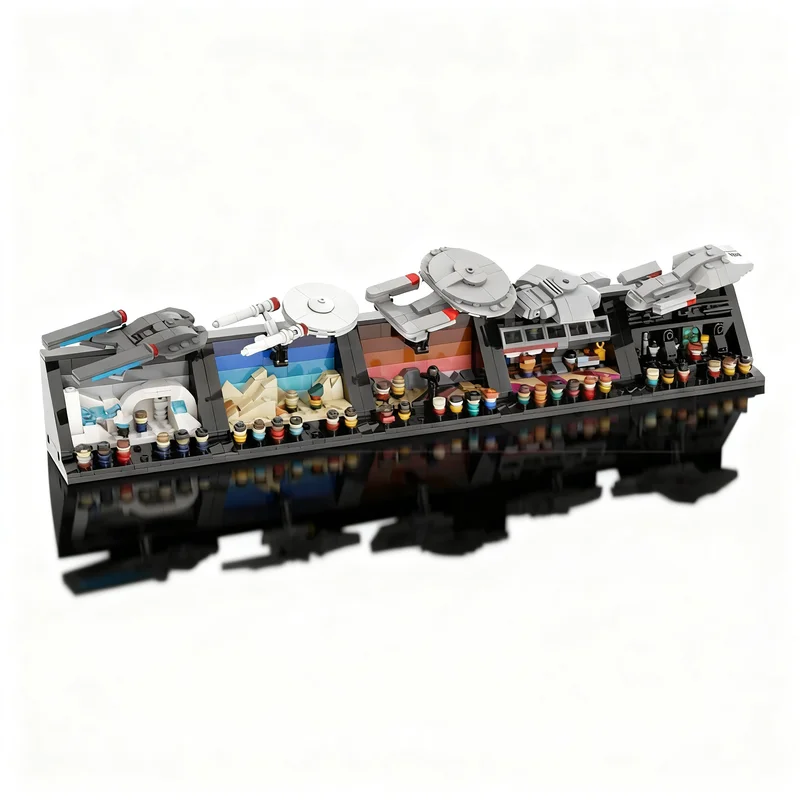 939PCS MOC Space Exploration Star Treken Starfleet Legends Five Classic Trek Dioramas Model DIY Assembly Building Blocks Gift
939PCS MOC Space Exploration Star Treken Starfleet Legends Five Classic Trek Dioramas Model DIY Assembly Building Blocks Gift